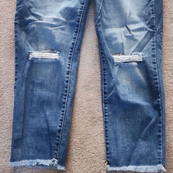Altar'd State Distressed Relaxed Fit Cropped Jeans Size 31 US 12 - Picture 3 of 6